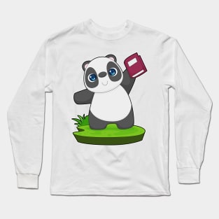 Panda Book Long Sleeve T-Shirt